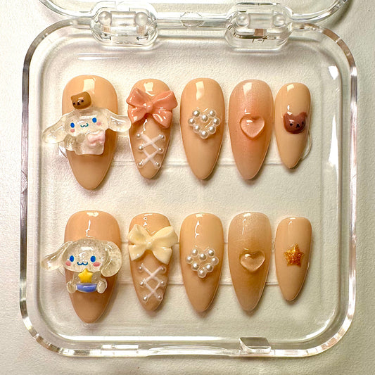 Cinnamon Nails Press On | Be Cute Collection
